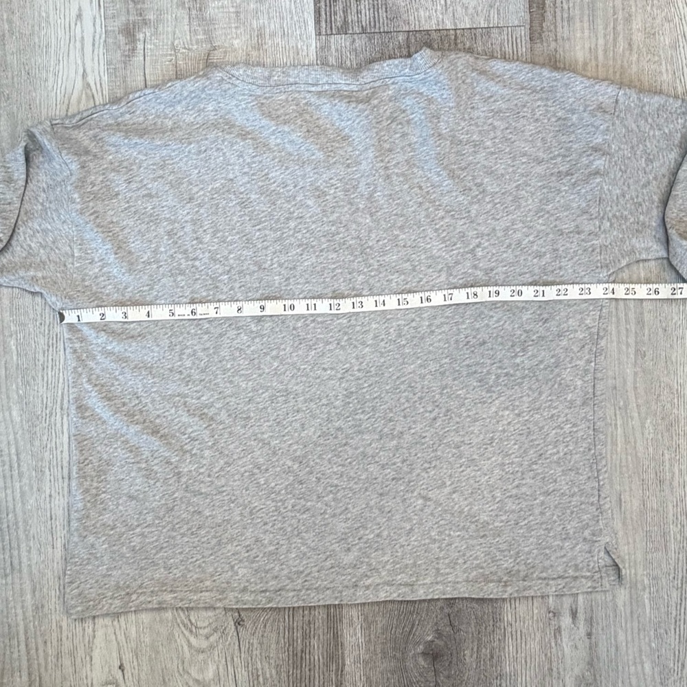 Lauren Ralph Lauren LRL French Terry sweatshirt Heather Grey Women’s XL Cotton - Picture 9 of 11